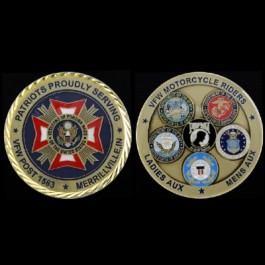 Coin VFW Patriots Serv Proud