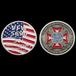 VFW Post 5690 50th Anniversary Custom Challenge Coin