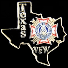 Pin VFW Texas Black