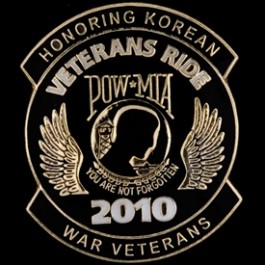 Pin Honoring Korea Vets Ride