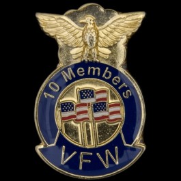 Pin 10 Members VFW
