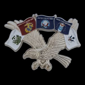 Branches of Service Eagle Pin