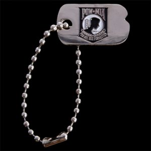 POW MIA Dog Tag Pin