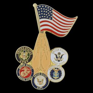 Pray For Our Armed Forces Pin